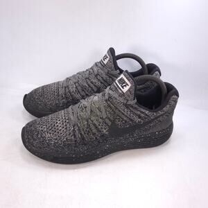 Nike Lunar Epic Flyknit 2 Athletic Running Shoe Womens Size 9 863779-004 Gray